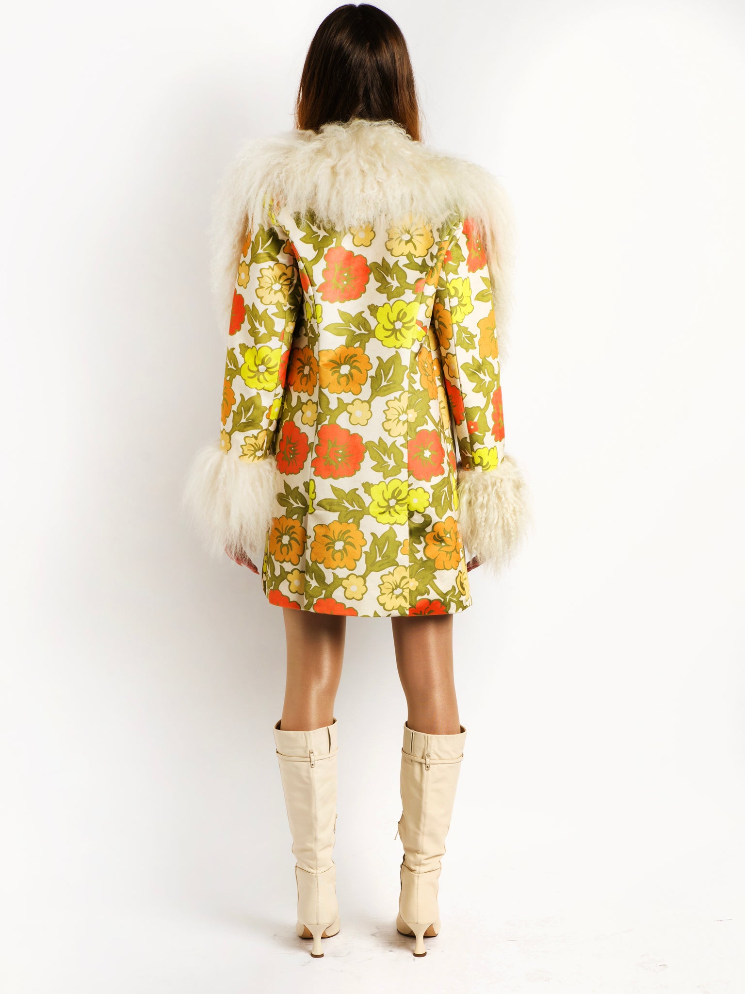 The Michelle Floral Afghan Coat